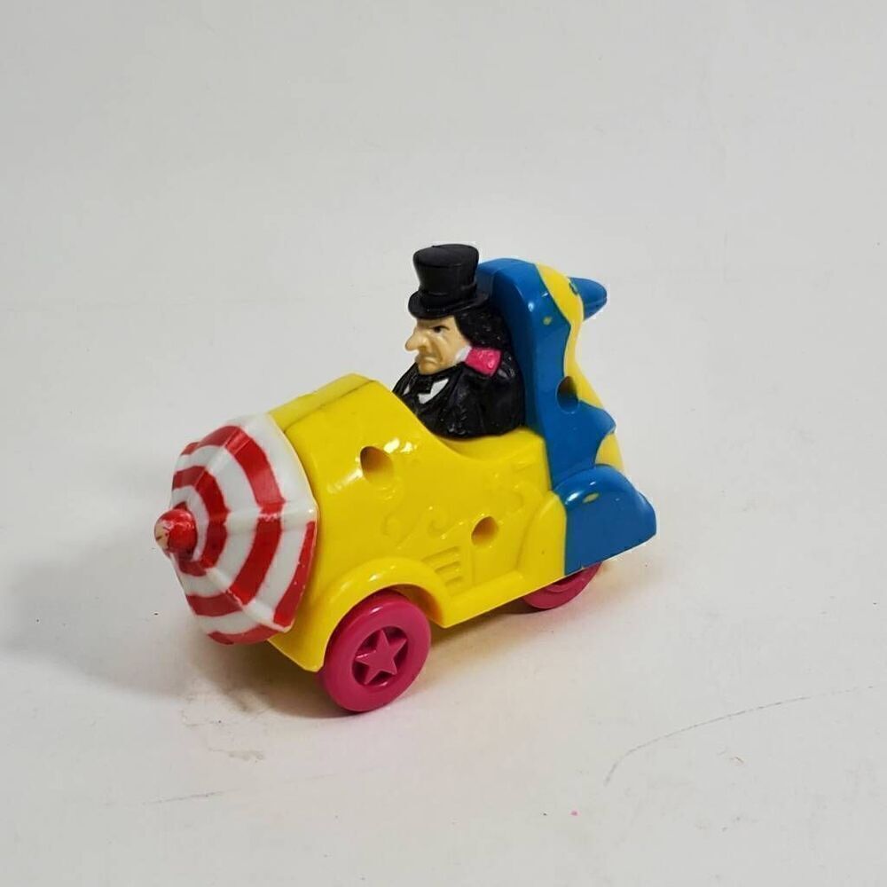 1991 McDonald's Batman Returns Penguin in Umbrella Roto-Roadster